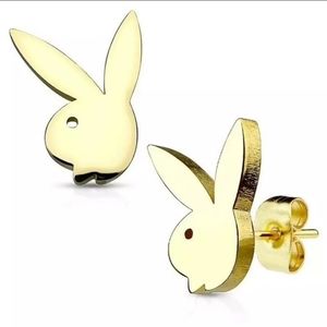 NEW STAINLESS STEEL PLAYBOY EARRINGS
